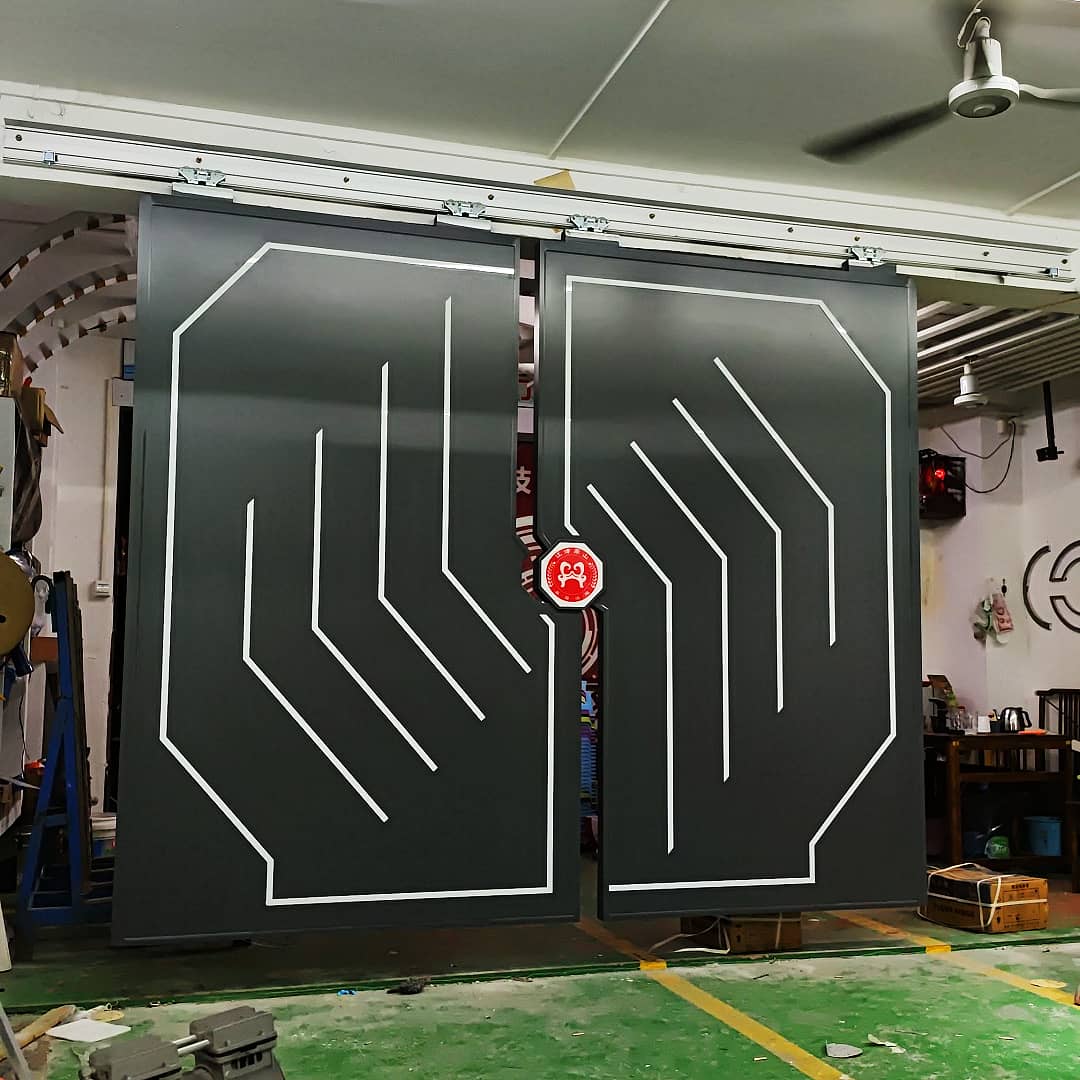 酒吧夜店网红自动感应门