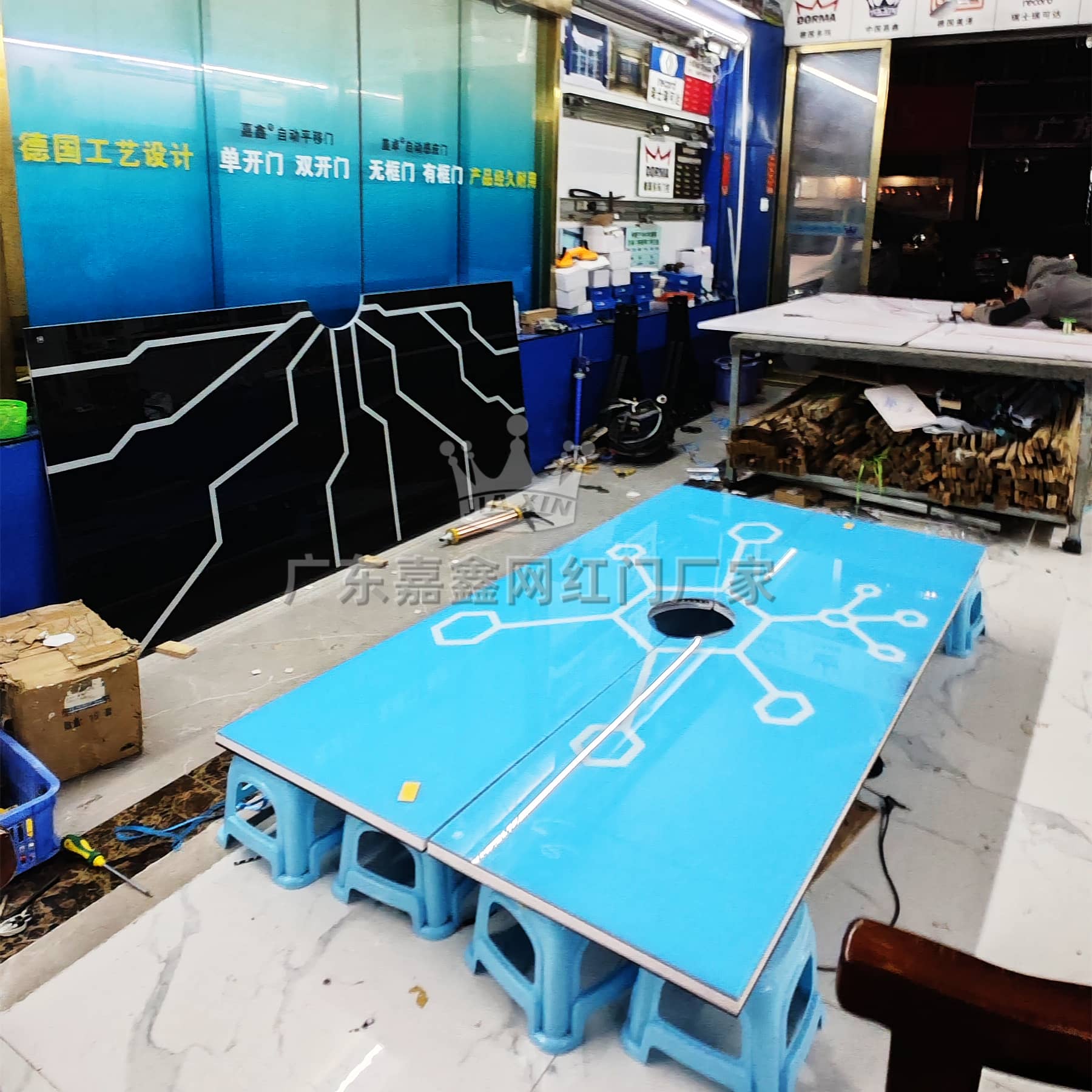 网红门设计 清吧网红感应门生产